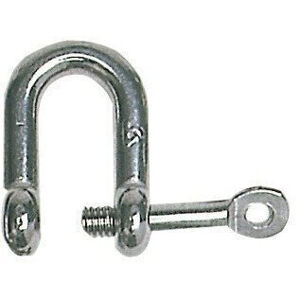Osculati D - Shackle Stainless Steel with captive pin 5 mm