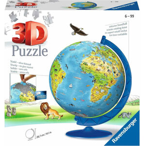 Ravensburger 3D Puzzle Guľa Detský anglický glóbus 180 dielov