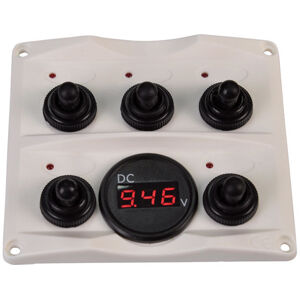 Talamex Switch panel-Voltmeter 12/24V Antracit