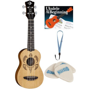 Luna UKE-HONU-SPR SET Sopránové ukulele Hawaiian Turtle Design