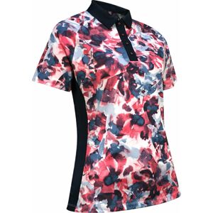 Callaway Womens Short Sleeve Floral Polo Fruit Dove M