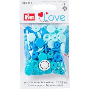 PRYM Stláčacie gombíky Color Snaps Modrá 12,4 mm