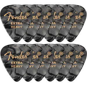 Fender 351 Shape Premium Picks Extra Heavy Black Moto 12 Pack