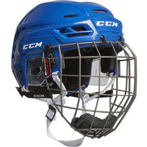CCM Hokejová prilba Tacks 710 Combo SR Modrá S