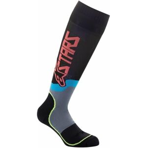 Alpinestars Ponožky MX Plus-2 Socks Black/Yellow Fluorescent/Coral L