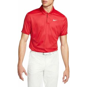 Nike Tiger Woods Dri-Fit ADV Mens Polo Contour Print Gym Red/White 2XL