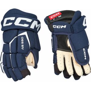 CCM Tacks AS 580 JR 10 Navy/White Hokejové rukavice