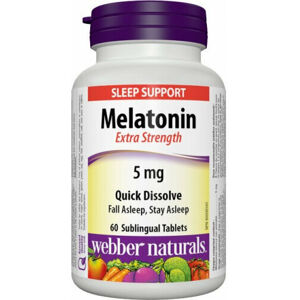 Webber Naturals Melatonin 60 tabs Tablety