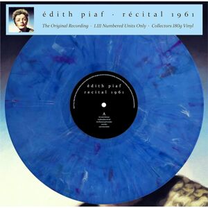 Edith Piaf - Récital 1961 (Limited Edition) (Numbered) (Reissue) (Blue Marbled Coloured) (LP)