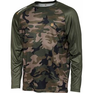 Prologic Tričko UV Camo Long Sleeve T-Shirt Camo/Green L