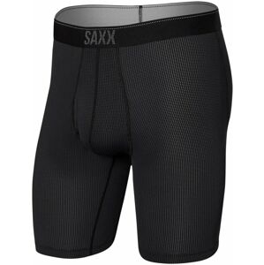 SAXX Quest Long Leg Boxer Brief Black II 2XL Fitness bielizeň
