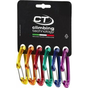 Climbing Technology Fly-Weight EVO Pack D Drôtený rovný Mixed Colors Horolezecká karabína