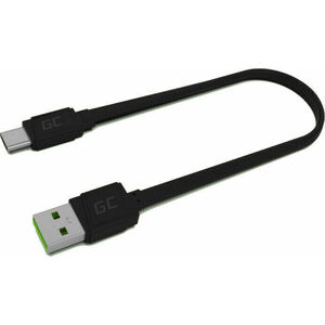 Green Cell KABGC03 GCmatte USB-C Flat 25 cm Čierna 25 cm USB Kábel