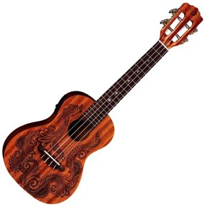Luna Henna Dragon Tenorové ukulele Mahogany