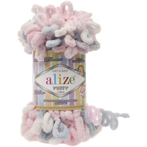 Alize Puffy Color 5864 Pink-Grey