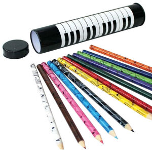 Music Sales 12 Colour Pencils Ceruzka Biela-Čierna