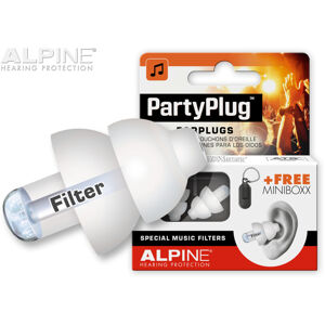 Alpine Party Plug Ochrana sluchu Biela