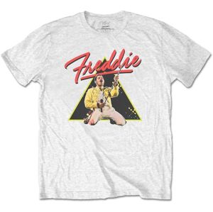 Freddie Mercury Tričko Triangle White XL