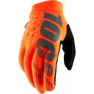 100% Brisker Gloves Fluo Orange/Black S