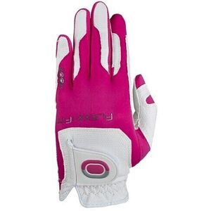 Zoom Gloves Weather Junior Golf Glove White/Fuchsia Left Hand for Right Handed Golfers