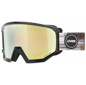 UVEX Athletic CV Ski Black Shiny Mirror Gold/CV Orange