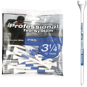 Pride Tee Professional Tee System (PTS) 3 1/4 Inch Blue 15 pcs