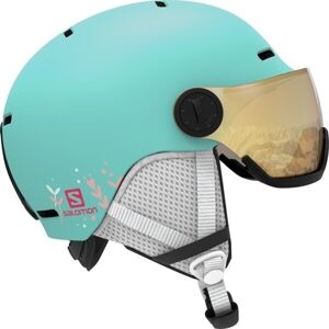 Salomon Grom Visor Ski Helmet Aruba Glossy/Tonic Orange L 20/21
