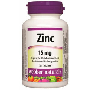 Webber Naturals Zinc 90 tabs Tablety