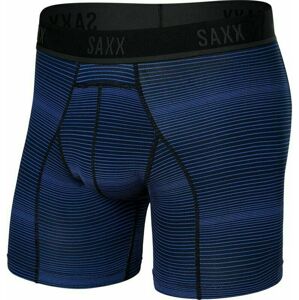 SAXX Kinetic Boxer Brief Variegated Stripe/Blue 2XL Fitness bielizeň