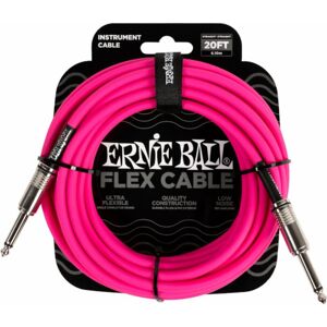 Ernie Ball Flex Instrument Cable Straight/Straight Ružová 6 m Rovný - Rovný