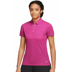 Nike Dri-Fit Victory Womens Short Sleeve Polo Active Pink/White L