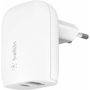 Belkin Dual Home Charger USB-C and USB-A WCB008vfWH
