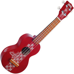 Mahalo MK1BA Sopránové ukulele Batik Transparent Red