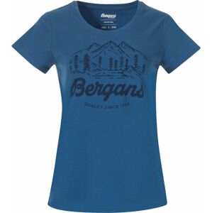 Bergans Classic V2 Tee Women North Sea Blue L Outdoorové tričko