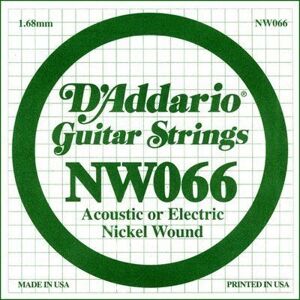 D'Addario Single XL 066 Samostatná struna pre gitaru