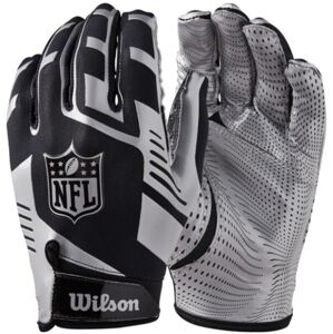 Wilson NFL Stretch Fit Receiver Gloves Silver
