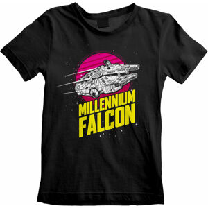 Star Wars Tričko Millenium Falcon Circle Čierna 5 - 6 rokov