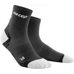 CEP WP2BIY Compression Short Socks Ultralight Black-Light Grey IV