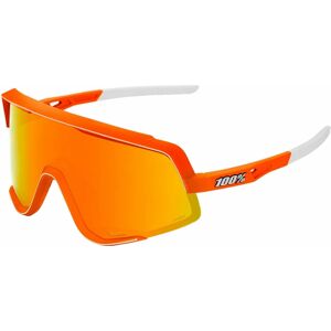100% Glendale Soft Tact Neon Orange/HiPER Red Multilayer Mirror Lens Cyklistické okuliare