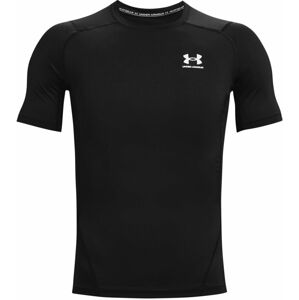 Under Armour Men's HeatGear Armour Short Sleeve Black/White S Fitness tričko