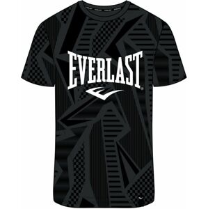 Everlast Randall Mens T-Shirt All Over Black 2XL Fitness tričko