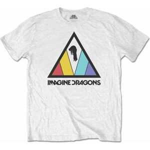 Imagine Dragons Tričko Triangle Logo White 2XL
