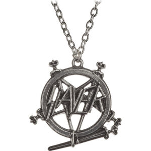 Slayer Pentagram Logo Prívesok Šedá