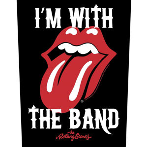 The Rolling Stones I'm With The Band Nášivka Červená-Čierna