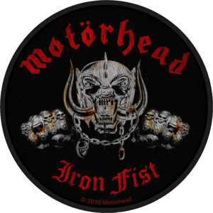 Motörhead Iron Fist / Skull Nášivka Červená-Čierna