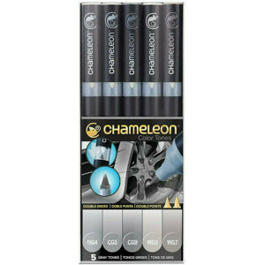 Chameleon Grey Tones Tieňovací popisovač Grey Tones 5 ks