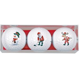 Sportiques Christmas Golfball Snowman/Santa/Reindeer Gift Box
