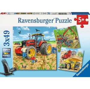 Ravensburger Puzzle Poľnohospodárske stroje 3 x 49 dielov