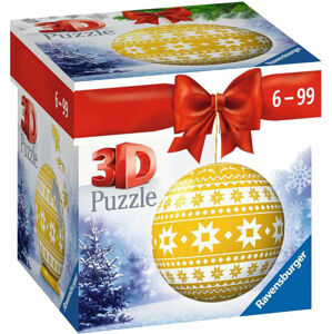 Ravensburger Puzzle Guľa Žltá vianočná ozdoba 54 dielov