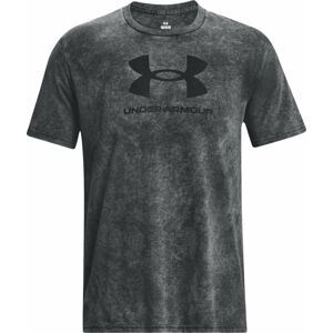 Under Armour Men's UA Wash Tonal Sportstyle Short Sleeve Black Medium Heather/Black XL